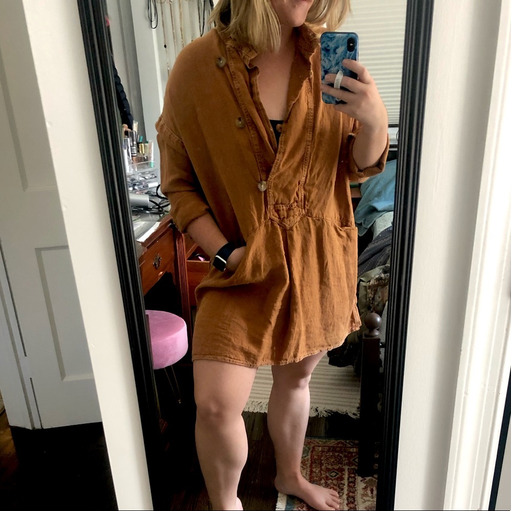 Zara canvas denim dress
